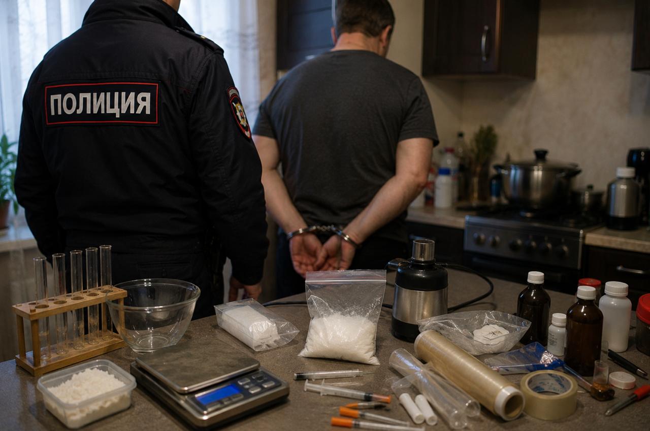 Сотрудники Управления по контролю за оборотом наркотиков ГУ МВД России по Московской области и их коллеги из ОНК УМВД России по Сергиево-Посадскому городскому округу задержали 4… — фото 1 из 1